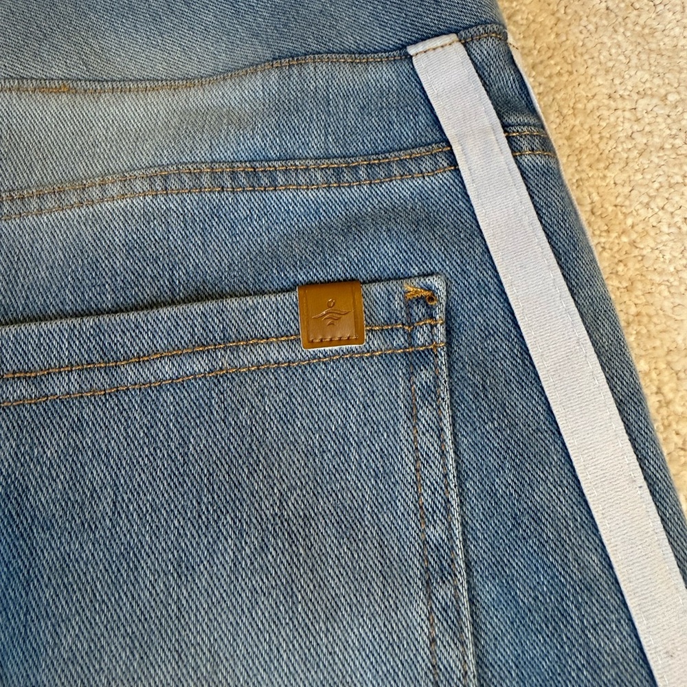 Halara Flex Light Blue Wide-leg Side Stripe Denim Jeans Size M - Picture 8 of 8